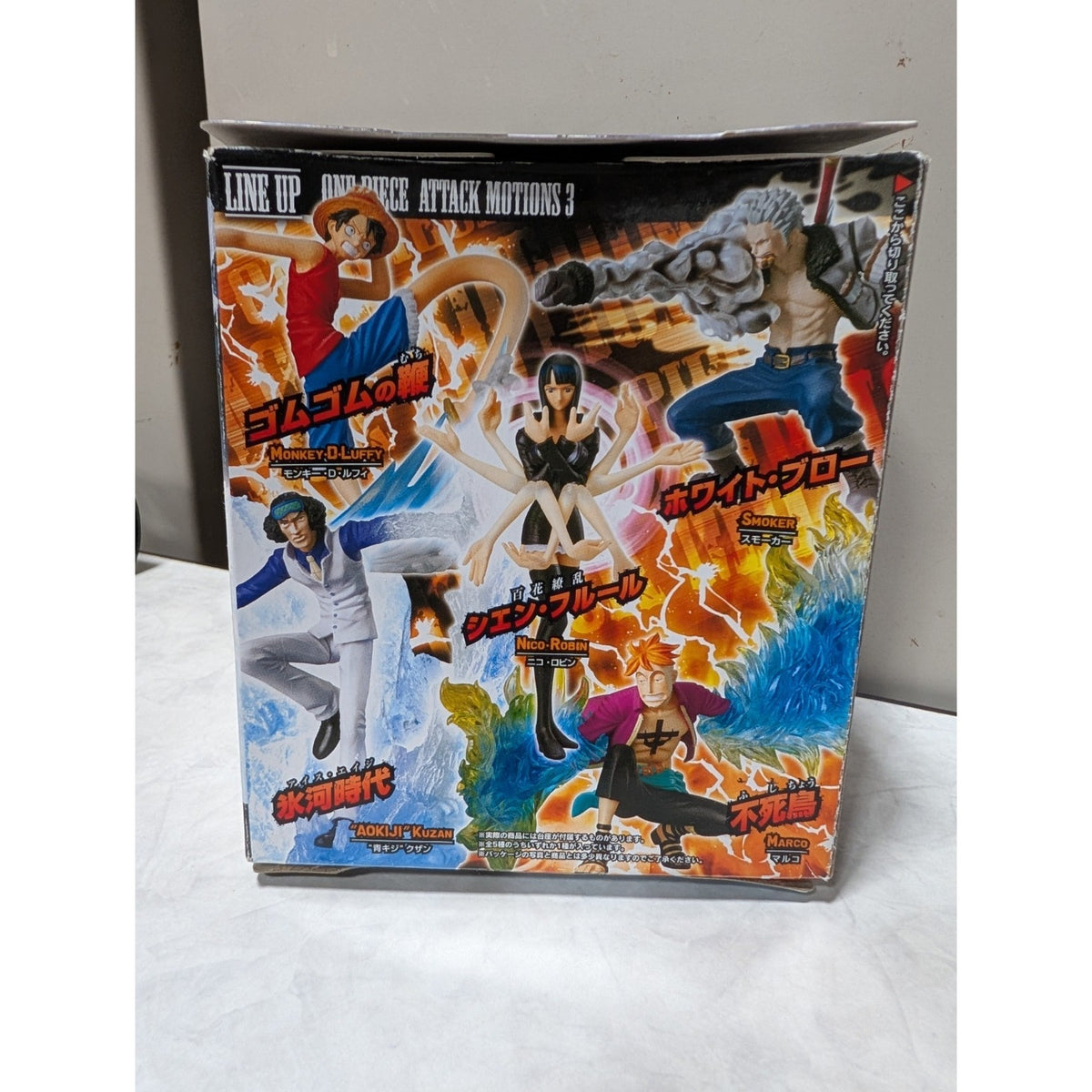 One Piece Figurine Figure Monkey D. Luffy Attack Motions Chap. 3 / Bandai
