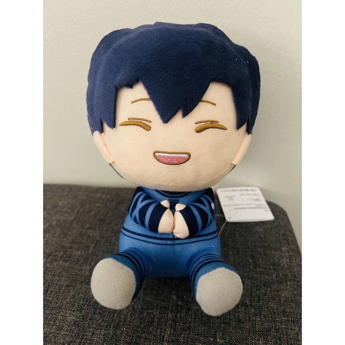 Blue Lock Yoichi Isagi Pofutto Sitting Plush Bandai BNWT US Seller