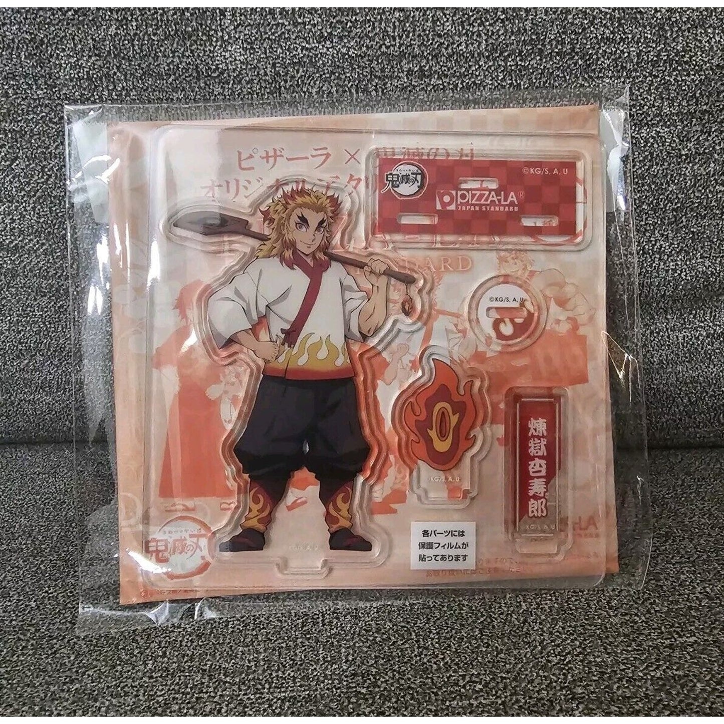 Demon Slayer X Pizza LA Collab Rengoku Acrylic Stand Anime Official Merch