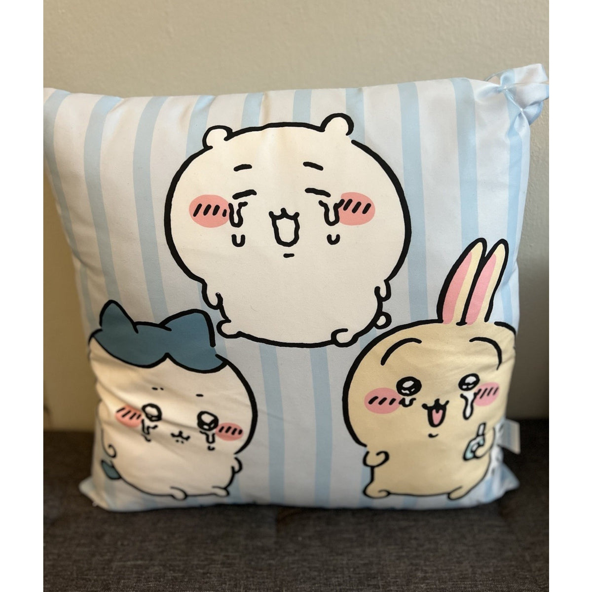 Chiikawa Square Cushion Pillow 45cm Open Box Usagi Hachiware