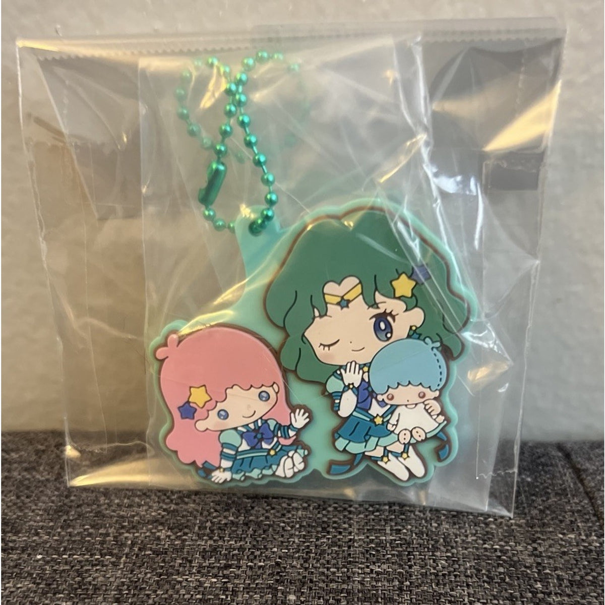 Sailor Moon X Sanrio Sailor Neptune Little Twin Stars Rubber Charm