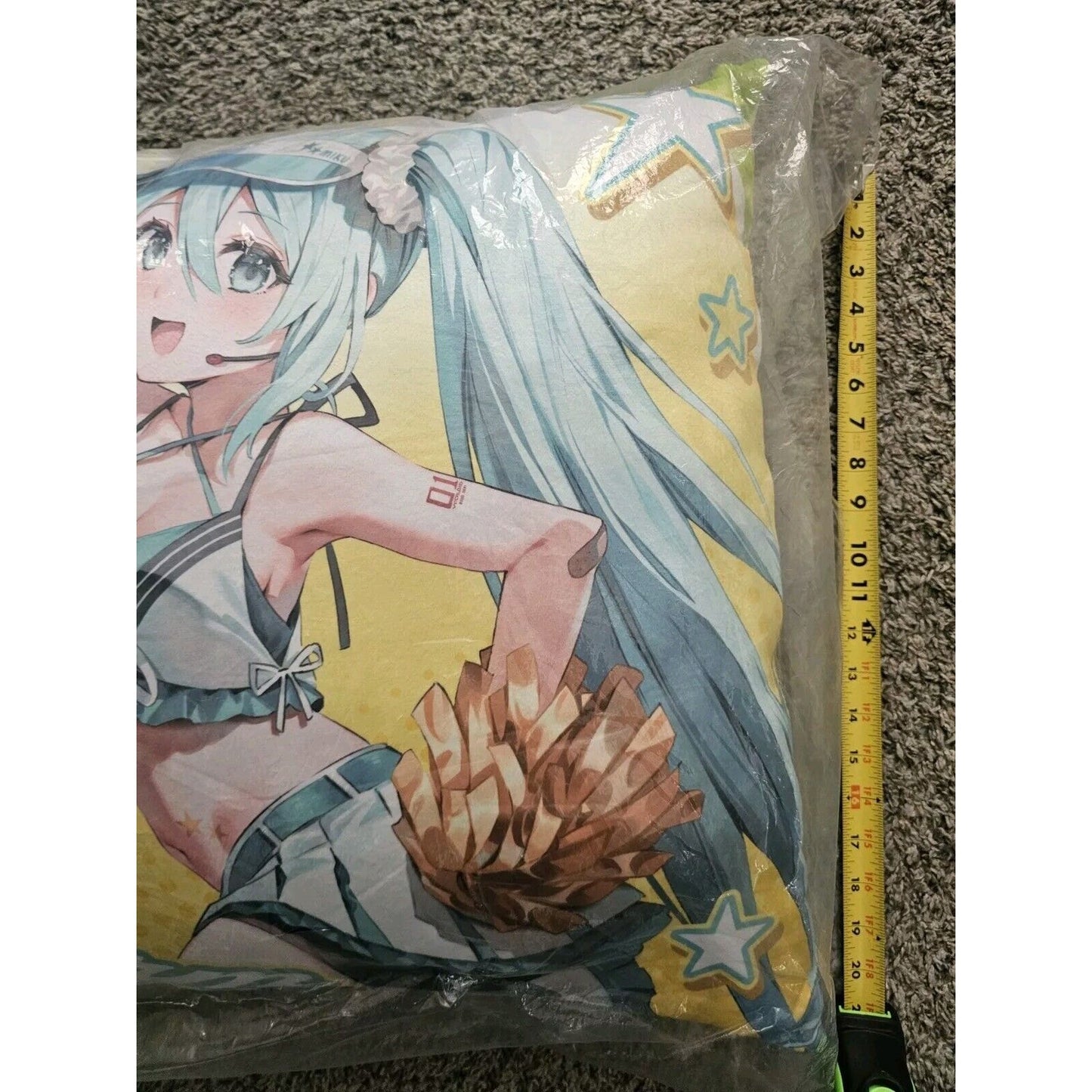 Hatsune Miku Fashion Uniform Large Square Cushion Pillow 55cm Taito Brand New