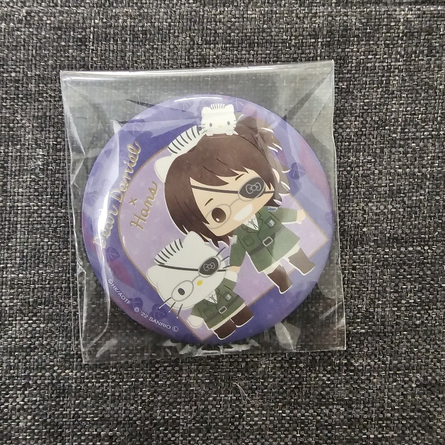 Attack On Titan X Sanrio Collab Hange Zoe Dear Daniel Anime Can Badge Pin