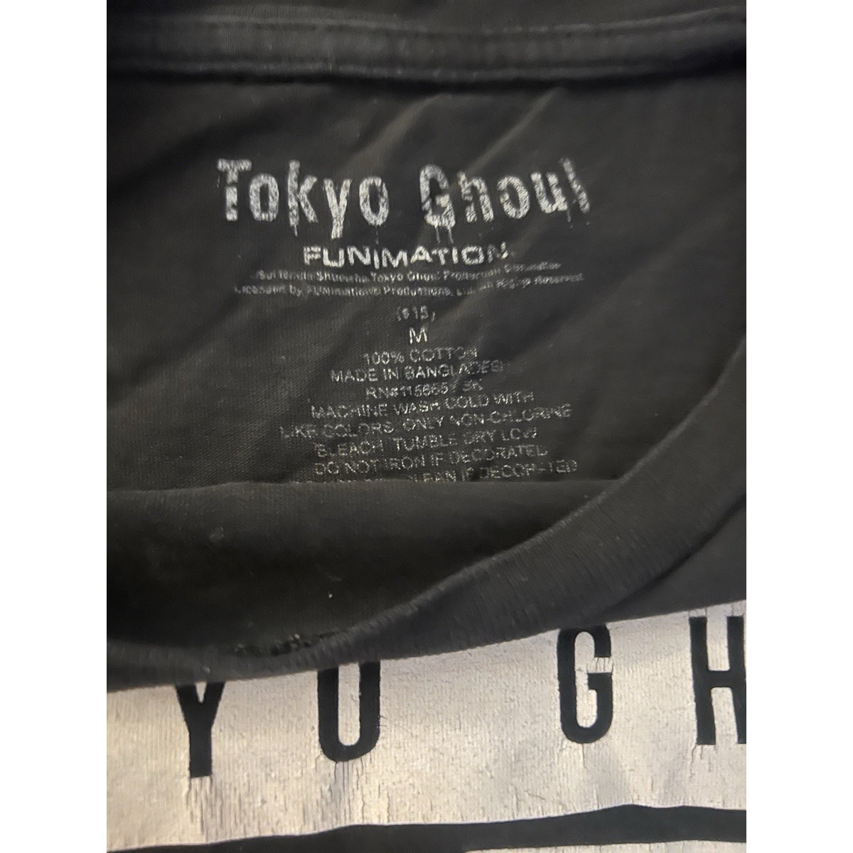 Tokyo Ghoul Size M Funimation Slightly Used Ken Kaneki Shirt