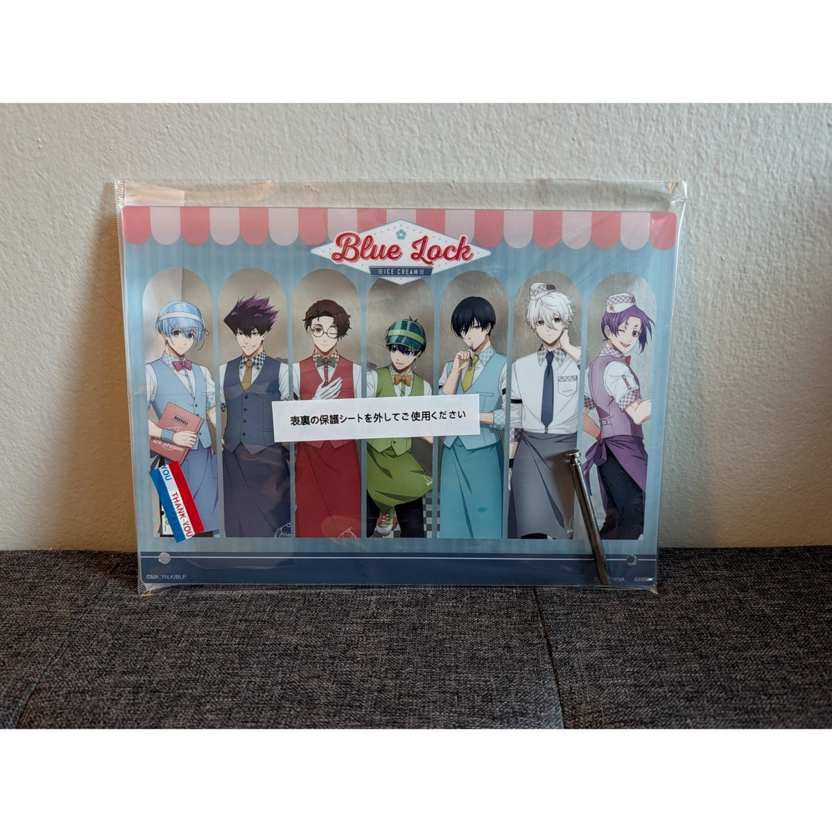 Blue Lock Day Off Ichiban Kuji D Prize Acrylic Board Isagi Nagi Mikage