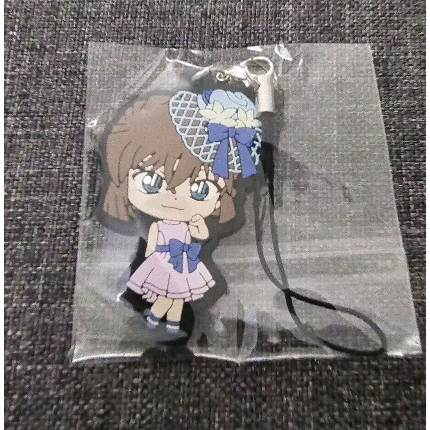 Detective Conan Ai Haibara Rubber Charm Keychain Strap Anime