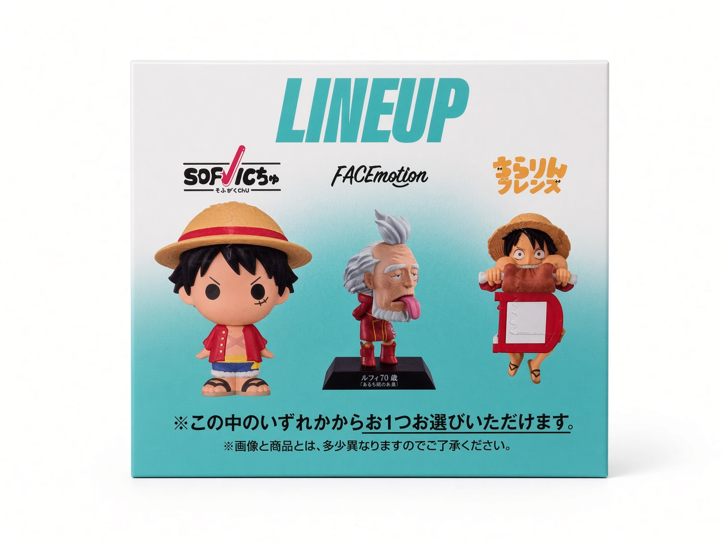 Ichiban Kuji One Piece F Prize — Chirarin Friends Luffy (D) Desk Peeker