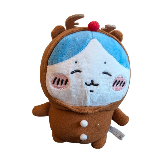 Chiikawa Hachiware reindeer costume plush by FuRyu, front view