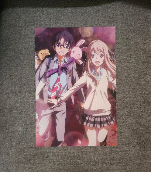 Your Lie In April Anime 8 Piece Poster Set