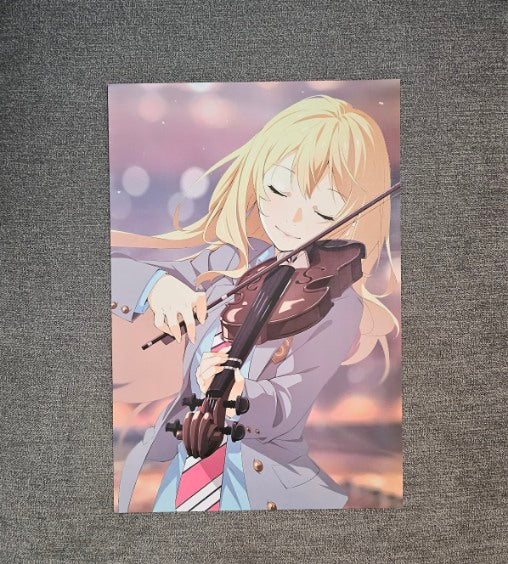 Your Lie In April Anime 8 Piece Poster Set