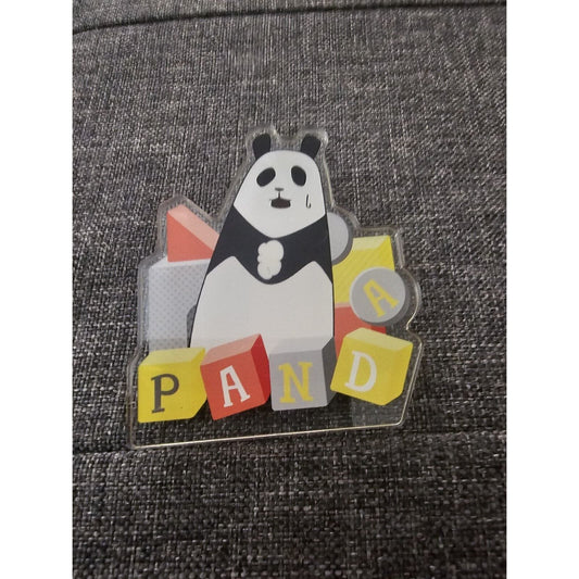 Panda Acrylic Badge Clip Jujutsu Kaisen