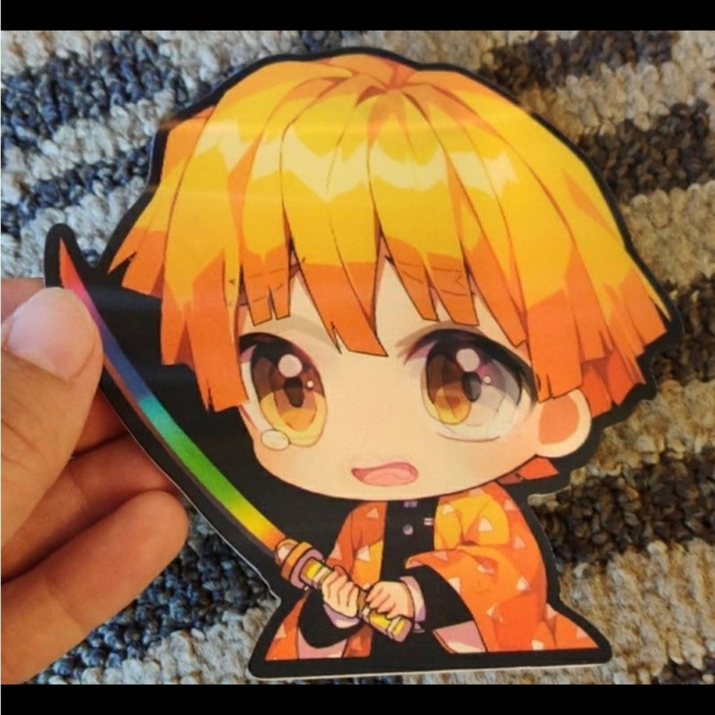 Demon Slayer Zenitsu Motion Sticker Japanese Anime