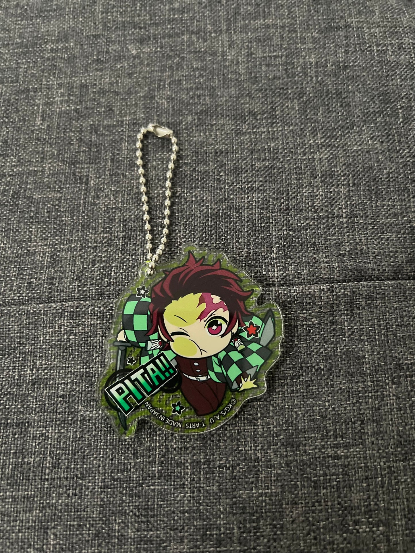 Demon Slayer Tanjiro Pita Anime Acrylic Keychain Charm