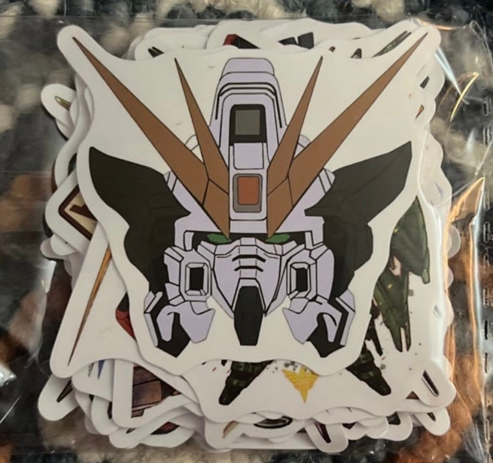 Gundam Anime 50 Piece Sticker Set