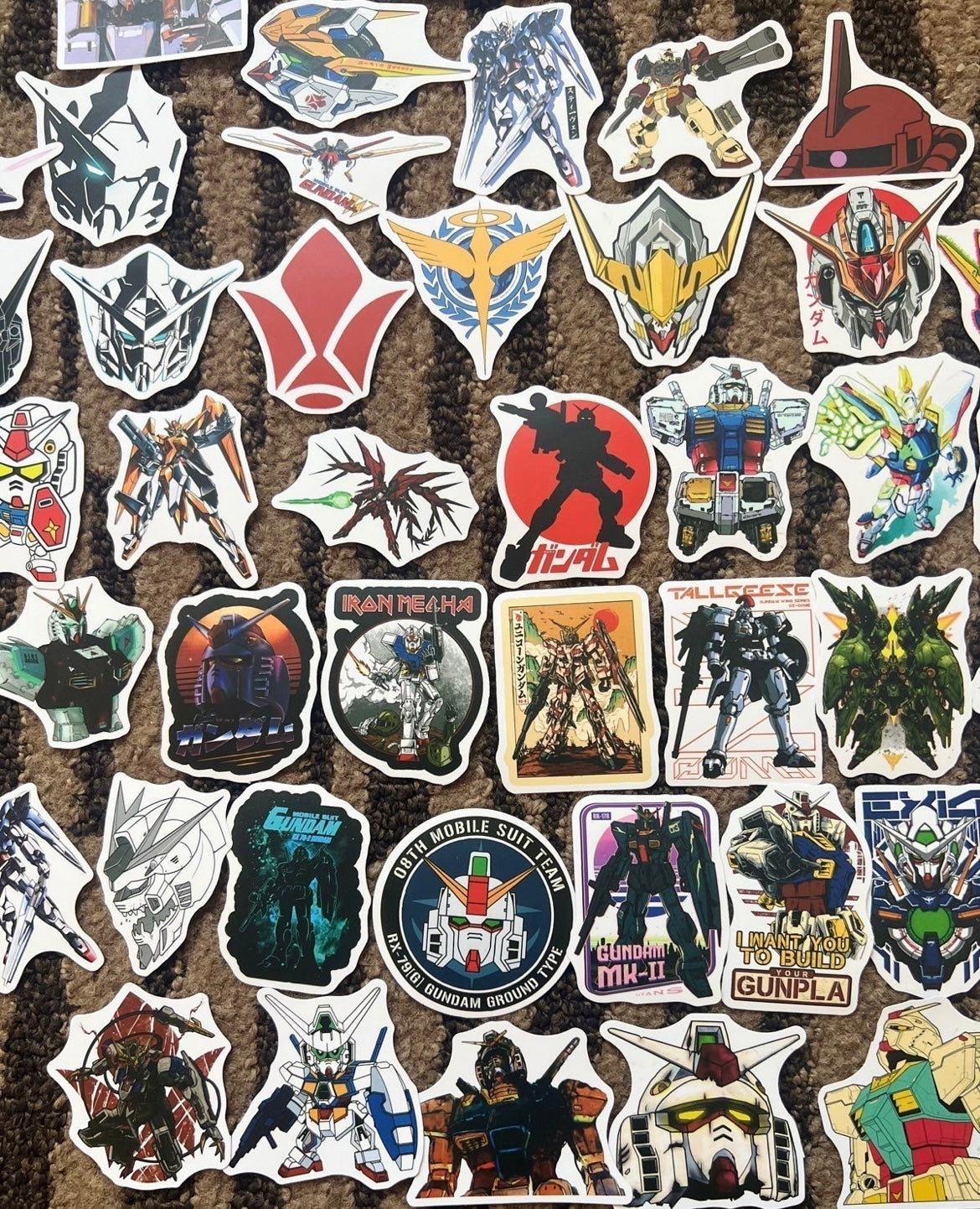 Gundam Anime 50 Piece Sticker Set