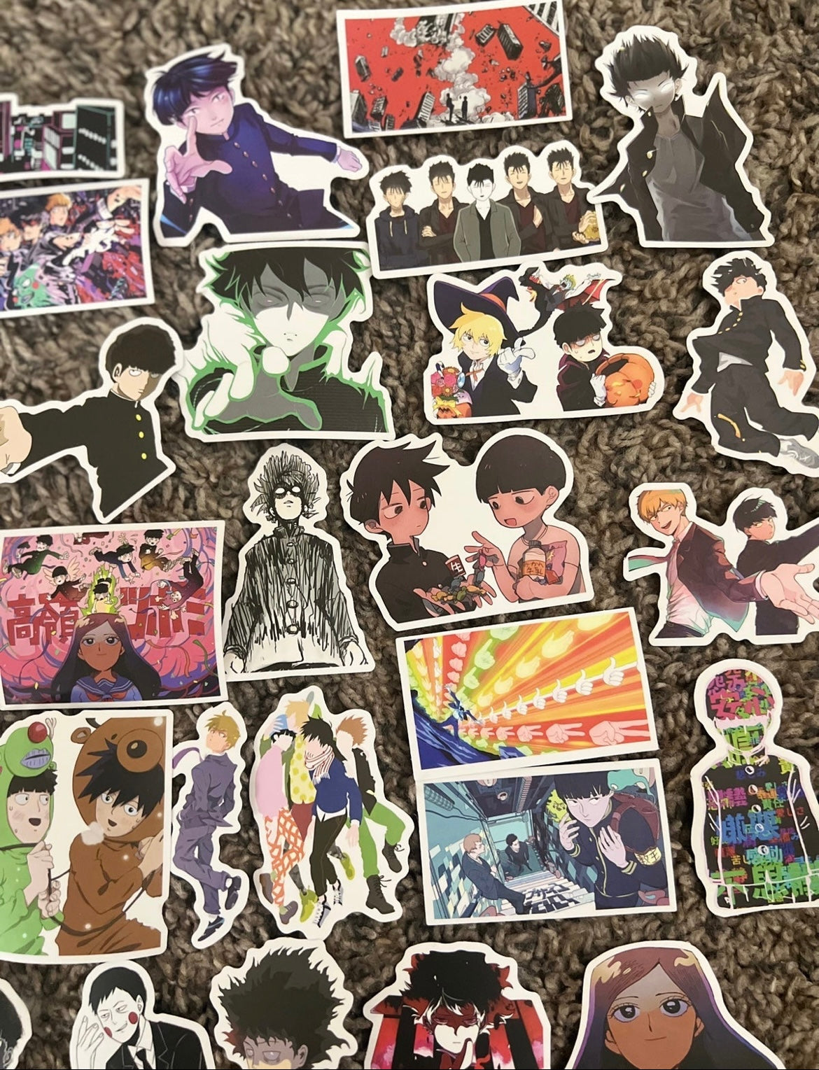 Mob Psycho 100 Anime 50 Piece Sticker Set