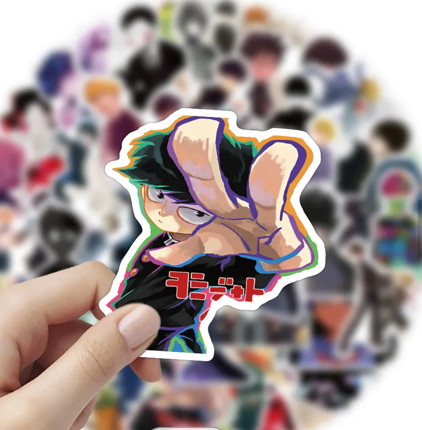 Mob Psycho 100 Anime 50 Piece Sticker Set