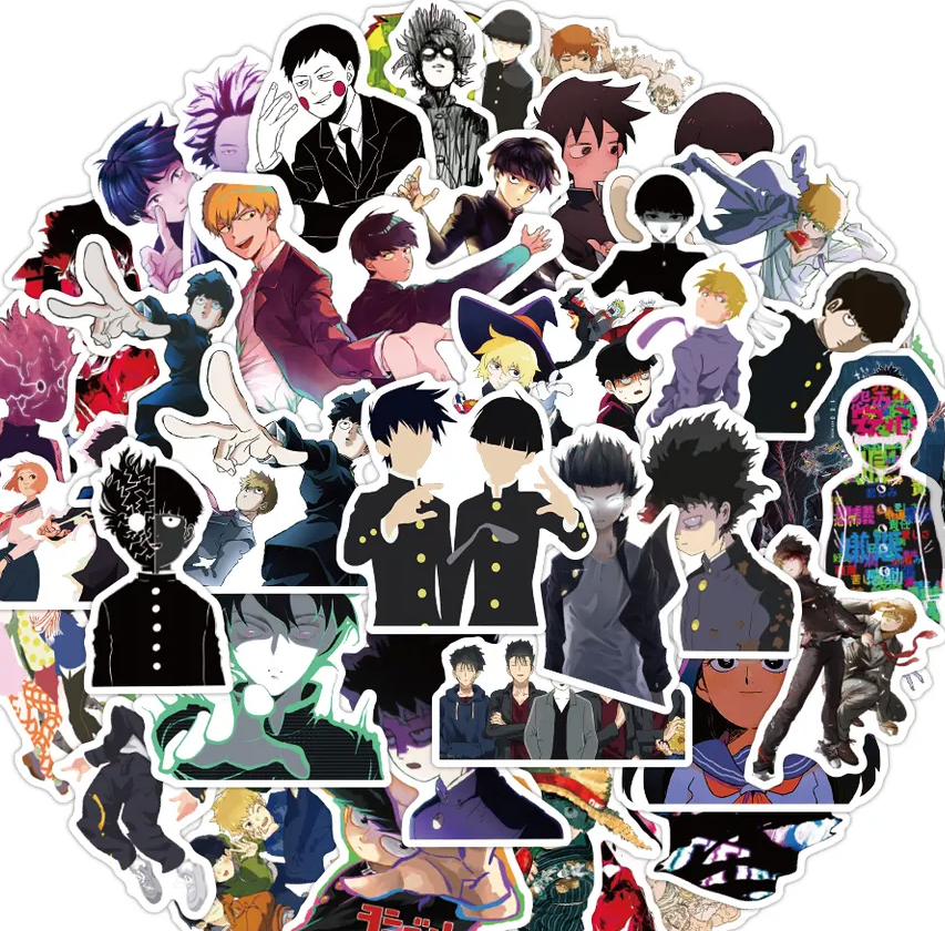 Mob Psycho 100 Anime 50 Piece Sticker Set