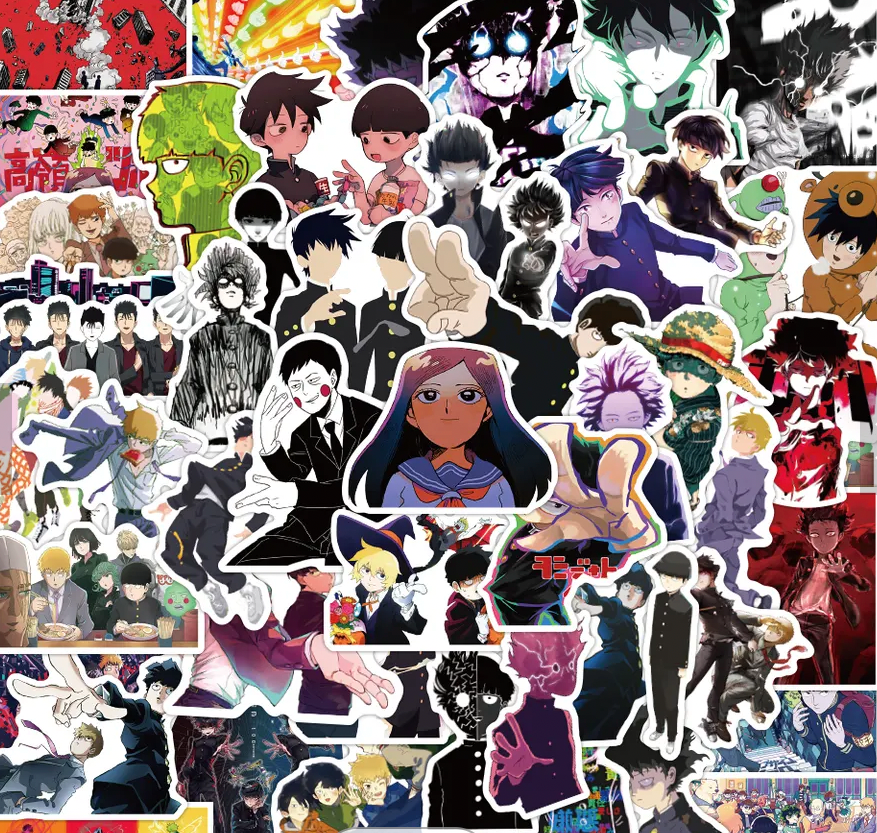 Mob Psycho 100 Anime 50 Piece Sticker Set